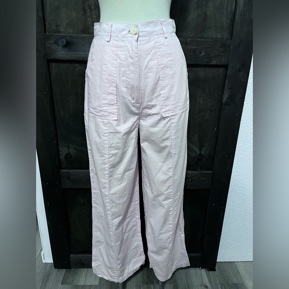 SHEIN Light Pink Flare Pants